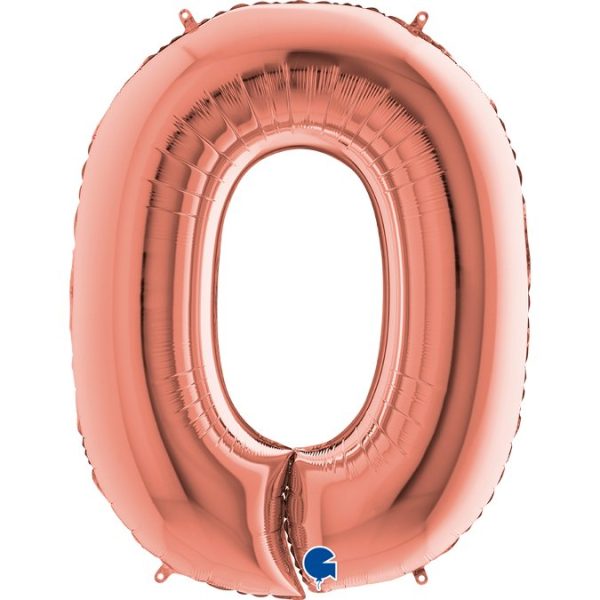 ΜΠΑΛΟΝΙ ΑΡΙΘΜΟΣ 0 ΡΟΖ ΧΡΥΣΟ 66CM-26''